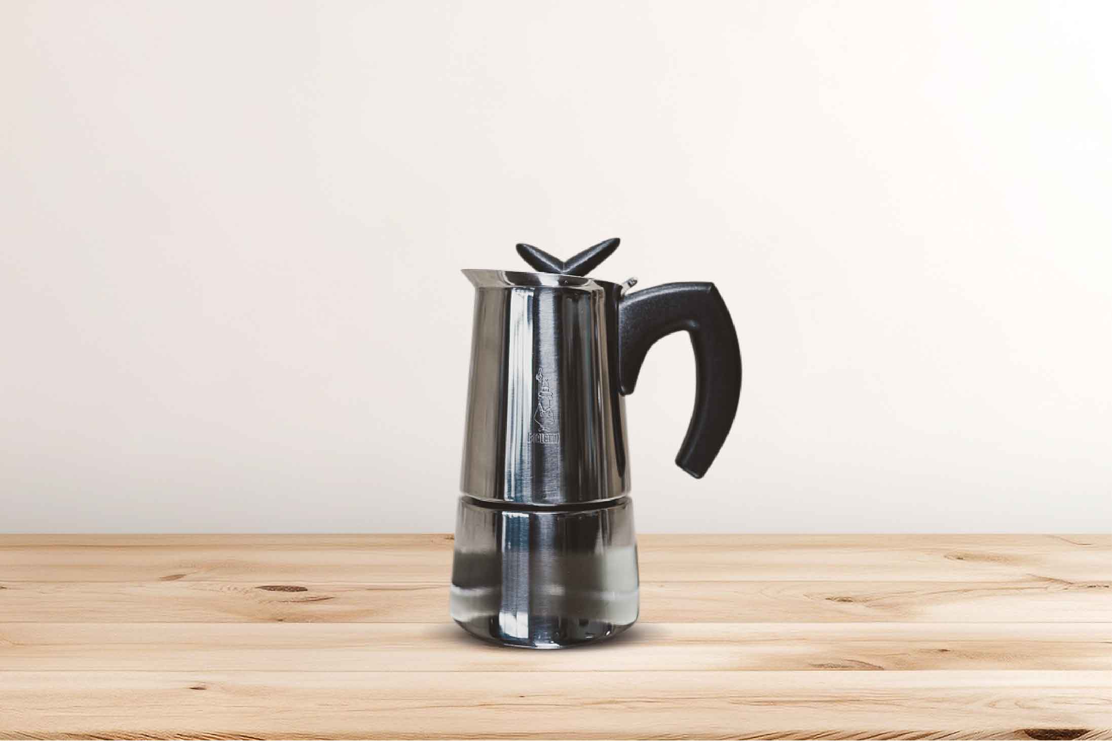 Bialetti Stainless steel Stovetop 4 cup moka pot