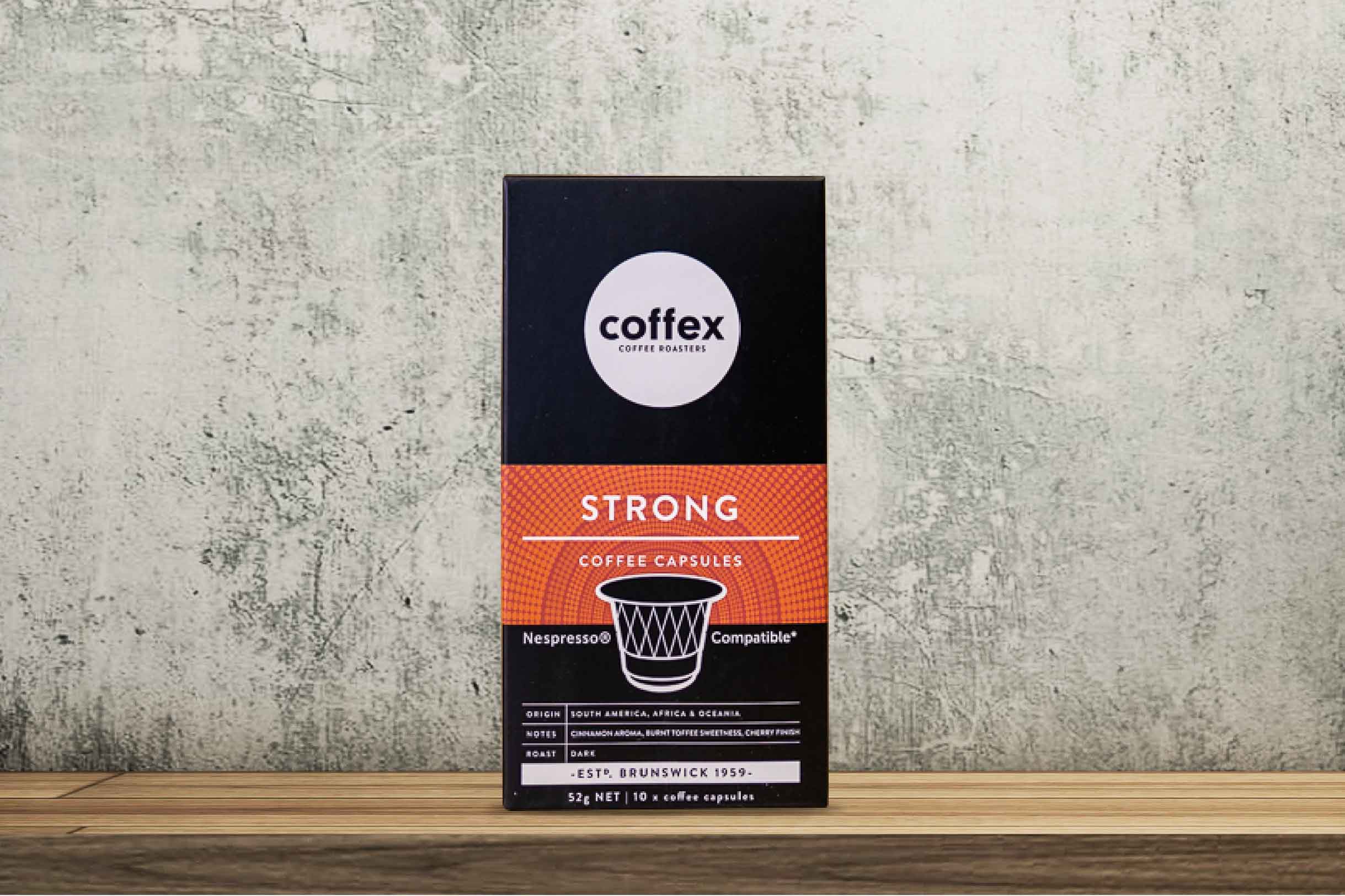 Coffex Nespresso Compatible Capsules - Strong