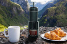 Using the versatile and portable Staresso espresso coffee maker while outdoors